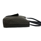 Celine Macadam Blason Triomphe Pattern Logo Leather Tote Black — view 6