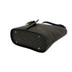 Celine Macadam Blason Triomphe Pattern Logo Leather Tote Black — view 8