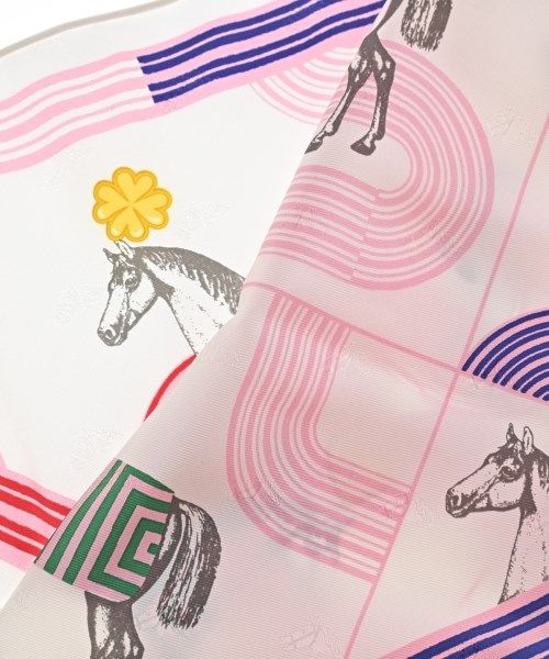 Hermes Bandana Scarf White — view 5