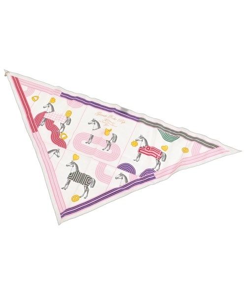 Hermes Bandana Scarf White — view 3