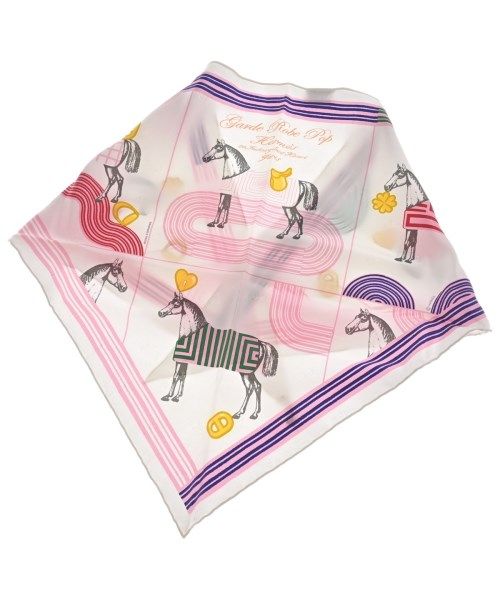 Hermes Bandana Scarf White — view 2