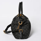 Louis Vuitton Neo Cabby MM 2-Way Bag Monogram Denim Black Gold — view 4