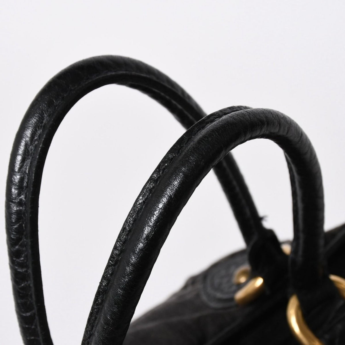 Louis Vuitton Neo Cabby MM 2-Way Bag Monogram Denim Black Gold — view 8