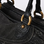 Louis Vuitton Neo Cabby MM 2-Way Bag Monogram Denim Black Gold — view 5