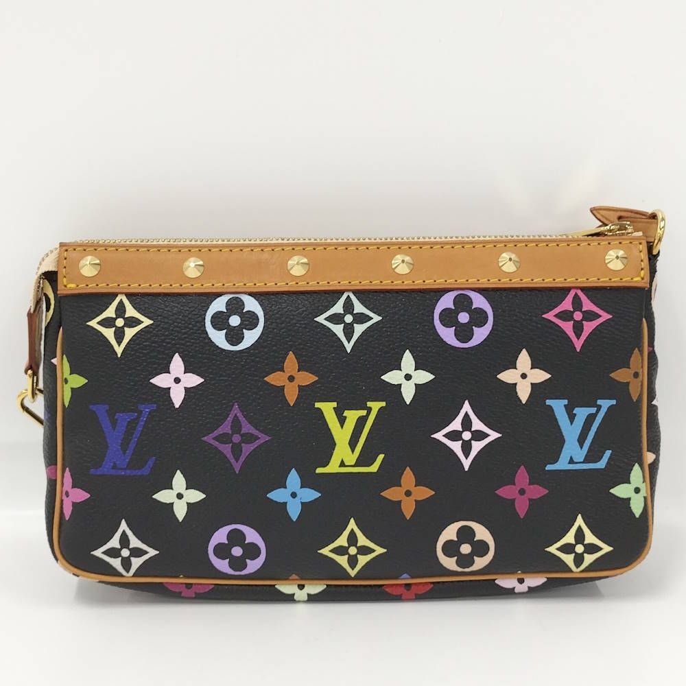 Louis Vuitton Pouch Pochette Accessoires Monogram Multicolor Noir — view 2