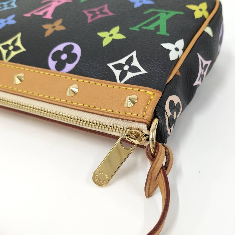 Louis Vuitton Pouch Pochette Accessoires Monogram Multicolor Noir — view 6