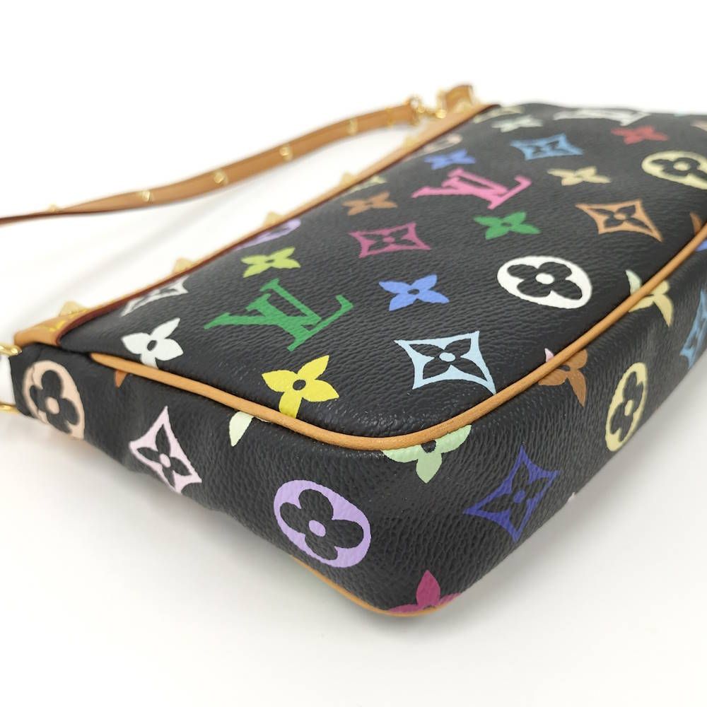 Louis Vuitton Pouch Pochette Accessoires Monogram Multicolor Noir — view 3