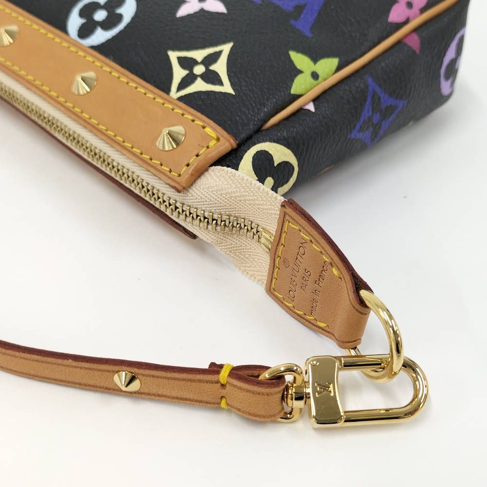 Louis Vuitton Pouch Pochette Accessoires Monogram Multicolor Noir — view 7