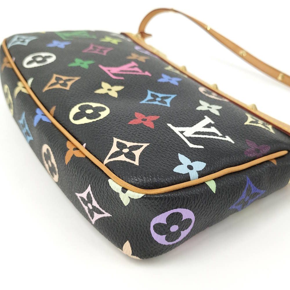 Louis Vuitton Pouch Pochette Accessoires Monogram Multicolor Noir — view 5