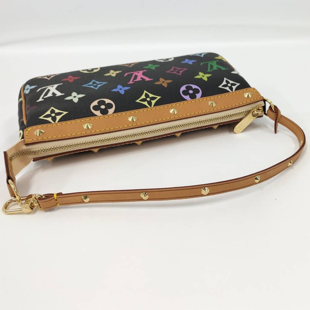 Louis Vuitton Pouch Pochette Accessoires Monogram Multicolor Noir — view 8