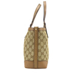 Gucci Tote GG Canvas Leather Brown — view 2