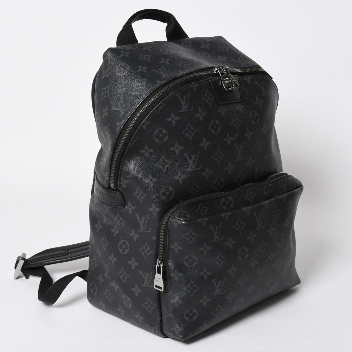 Louis Vuitton Apollo Backpack Monogram Eclipse Black Dark Gray Metal — view 3