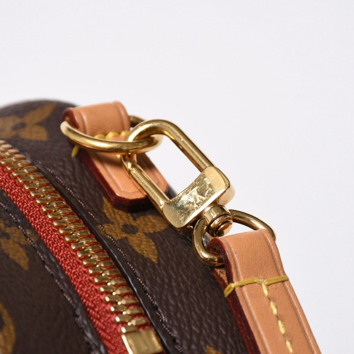 Louis Vuitton Deauville Mini Shoulder Bag Monogram Canvas Brown Gold — view 6