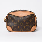 Louis Vuitton Deauville Mini Shoulder Bag Monogram Canvas Brown Gold — view 2