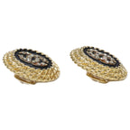 Chanel CC Logo Rhinestone Earrings — view 6
