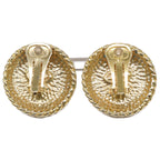 Chanel CC Logo Rhinestone Earrings — view 2