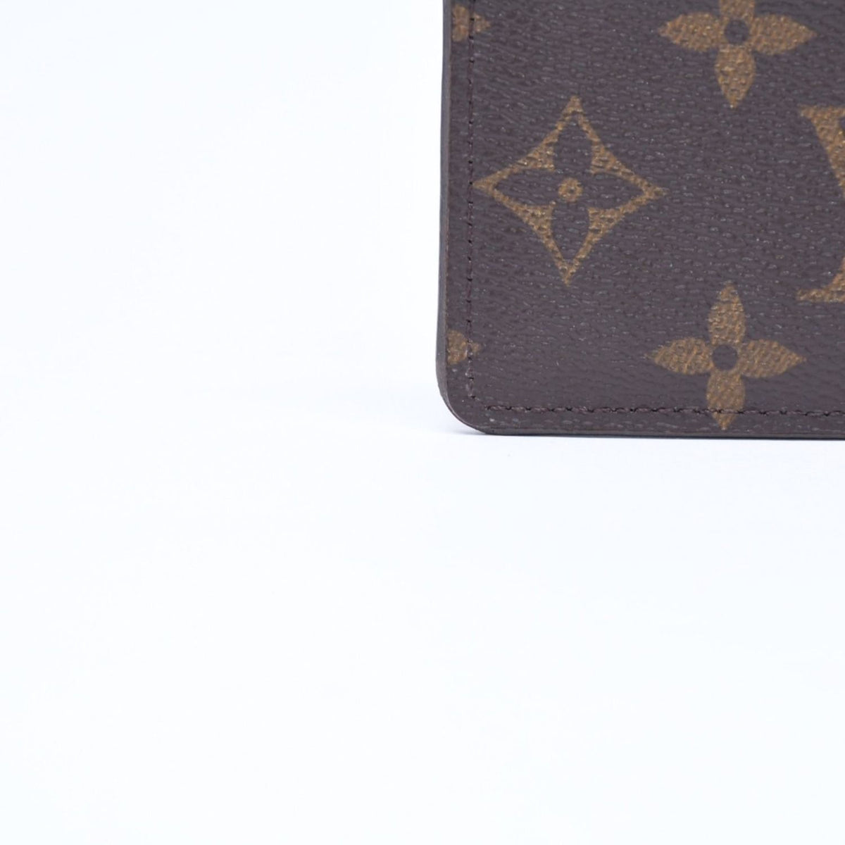 Louis Vuitton Porte Cartes Simple Card Case Monogram Brown Wine — view 6