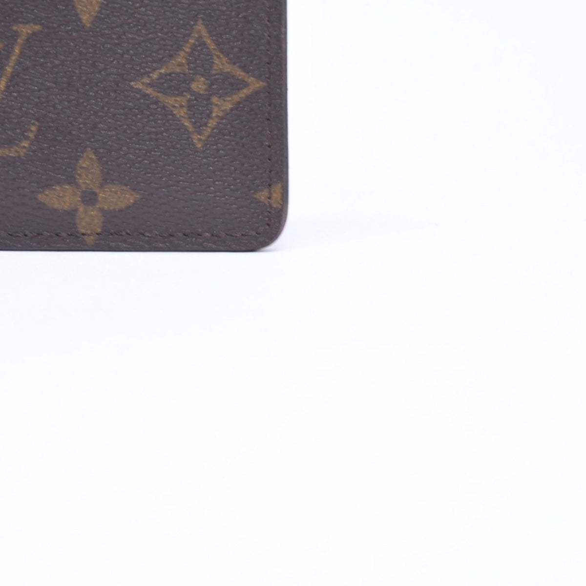 Louis Vuitton Porte Cartes Simple Card Case Monogram Brown Wine — view 4