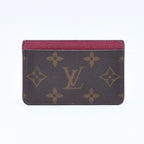 Louis Vuitton Porte Cartes Simple Card Case Monogram Brown Wine — view 2