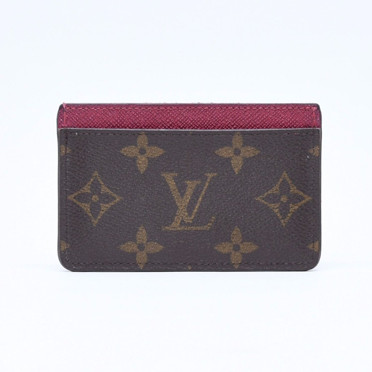 Louis Vuitton Porte Cartes Simple Card Case Monogram Brown Wine — view 2