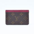 Louis Vuitton Porte Cartes Simple Card Case Monogram Brown Wine