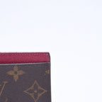 Louis Vuitton Porte Cartes Simple Card Case Monogram Brown Wine — view 3