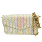 Louis Vuitton LV Stamp Pochette Felicie Banana Clutch Shoulder 2-Way Canvas