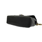 Chanel Quilted CC Logo Single Flap Lambskin Shoulder Bag Black — view 8