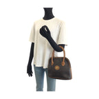 Dior Vintage Honeycomb Pattern Brown Gold Handbag — view 7