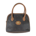 Dior Vintage Honeycomb Pattern Brown Gold Handbag