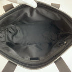 Gucci Black GG Canvas Leather Tote Shoulder Bag — view 8