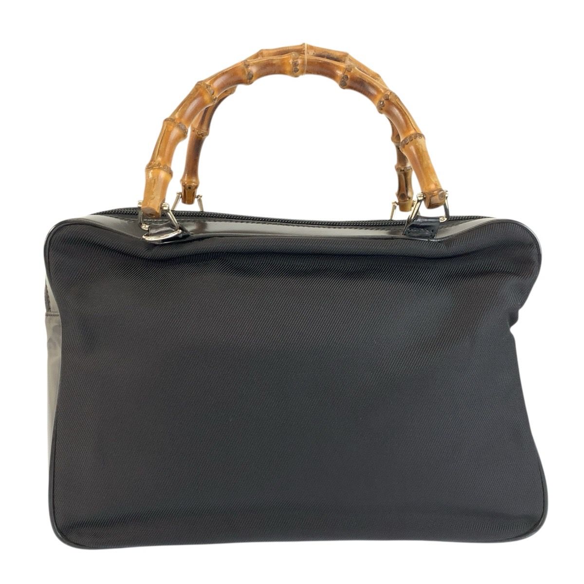 Gucci Bamboo Black Silver Nylon 2-Way Shoulder Bag — view 2