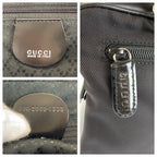 Gucci Bamboo Black Silver Nylon 2-Way Shoulder Bag — view 3
