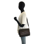 Gucci Brown GG Canvas Leather Shoulder Bag Pochette — view 7