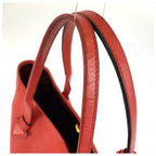 Loewe Heritage Orange Leather Tote — view 8