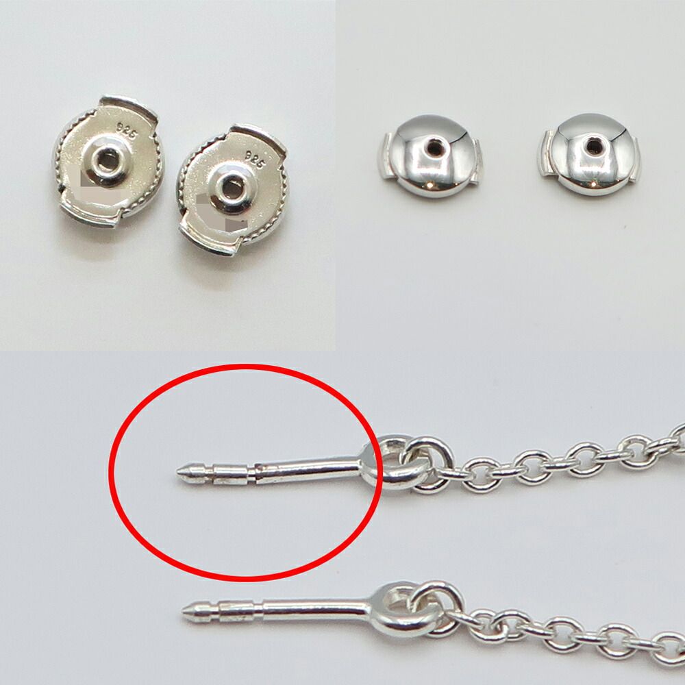 Hermes Farandole Chaine D'ancre Silver Pendant Earrings — view 6