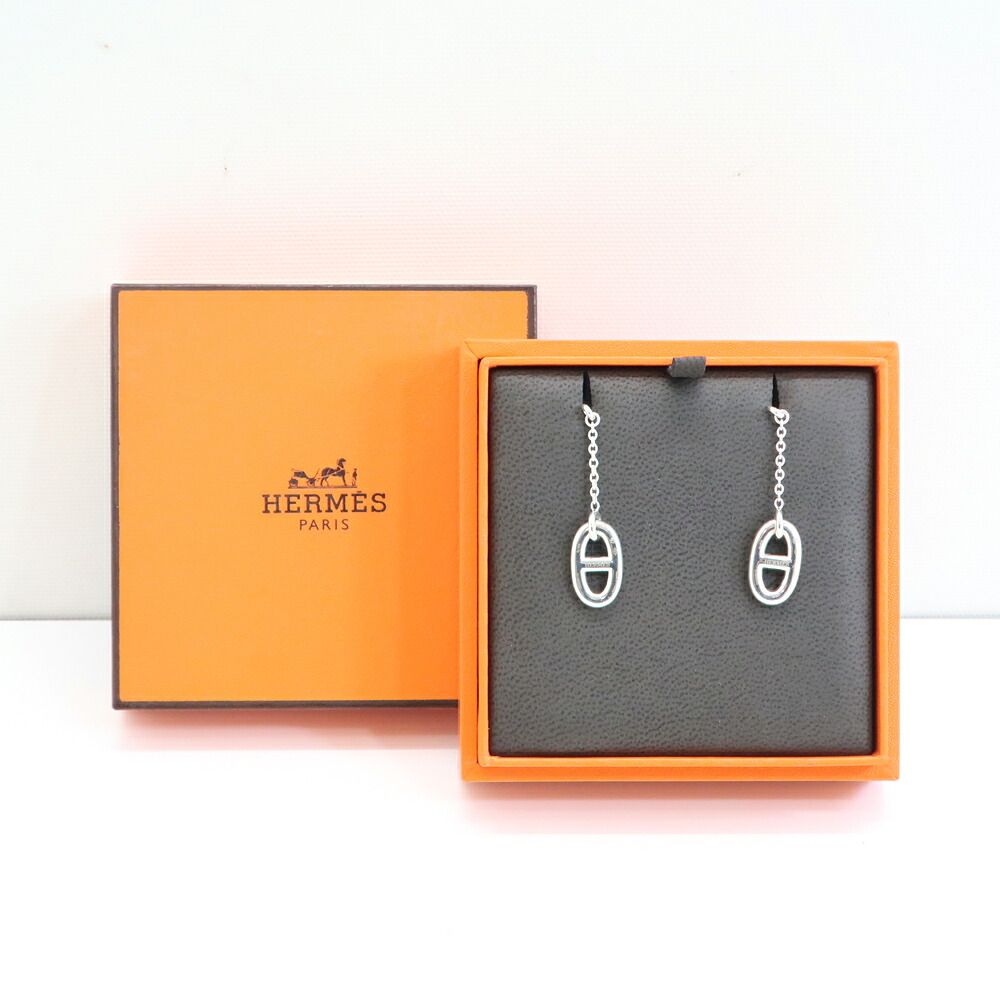 Hermes Farandole Chaine D'ancre Silver Pendant Earrings — view 7