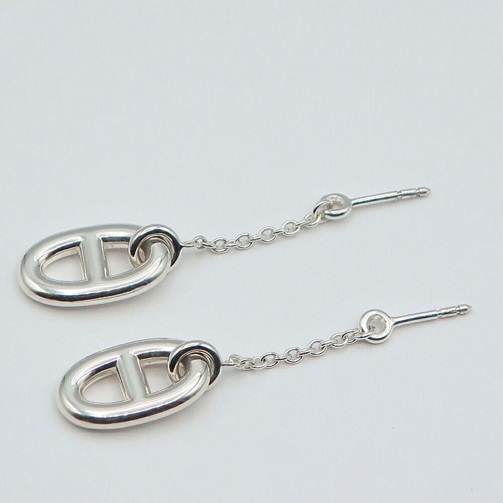Hermes Farandole Chaine D'ancre Silver Pendant Earrings — view 4
