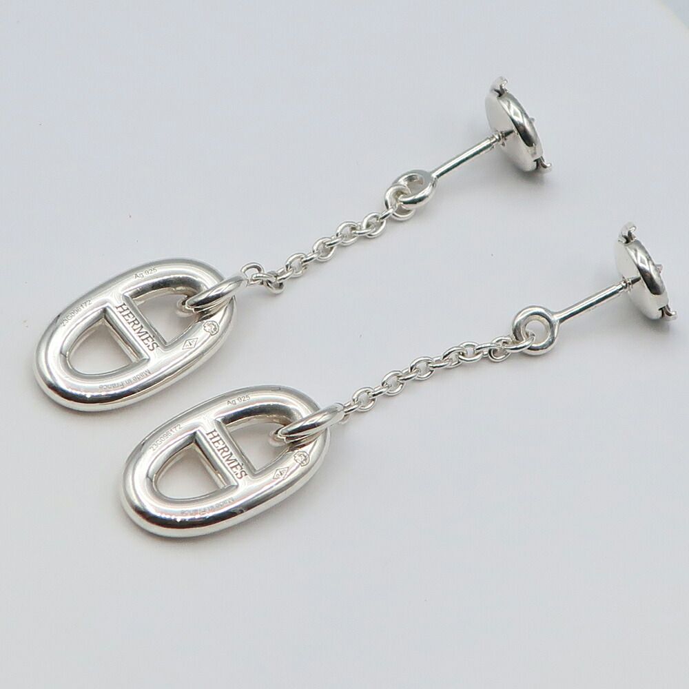 Hermes Farandole Chaine D'ancre Silver Pendant Earrings — view 3
