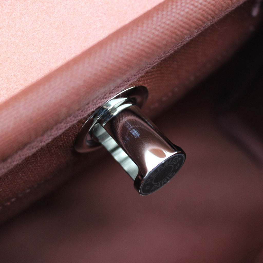 Hermes Herbag Zip Retourne Shoulder Bag Toile H Rouge Ash SS — view 8