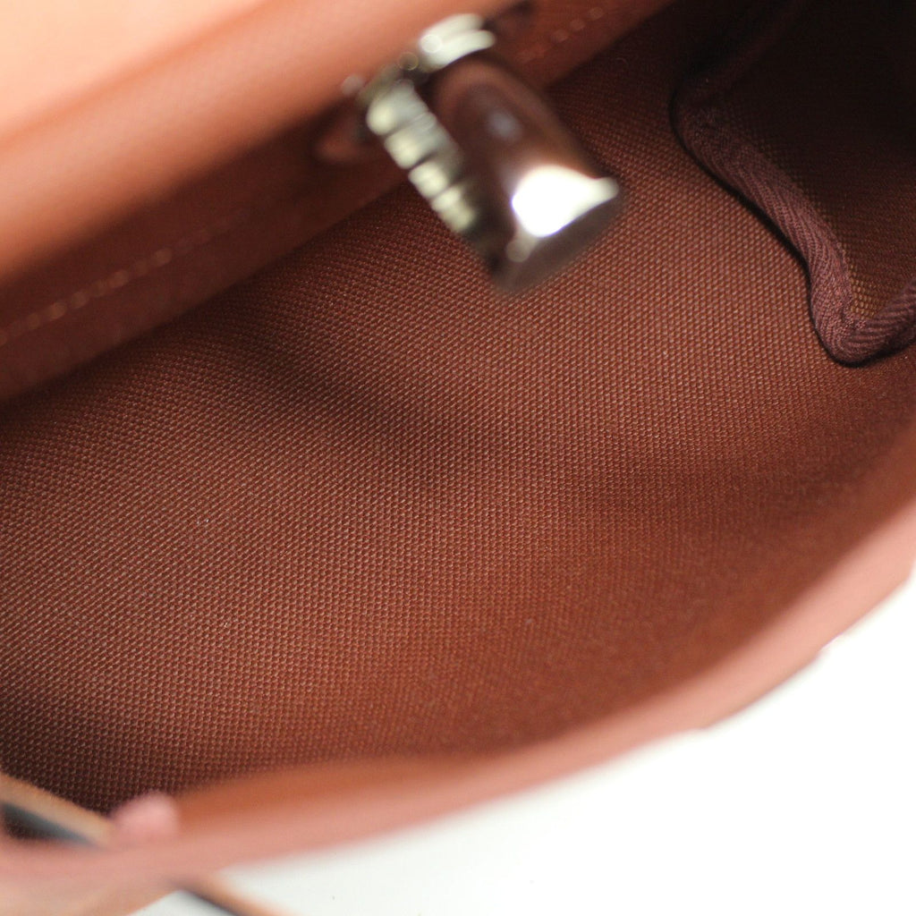 Hermes Herbag Zip Retourne Shoulder Bag Toile H Rouge Ash SS — view 7