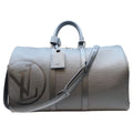 Louis Vuitton Epi Black LV Circle Keepall Bandouliere 45 Boston Bag