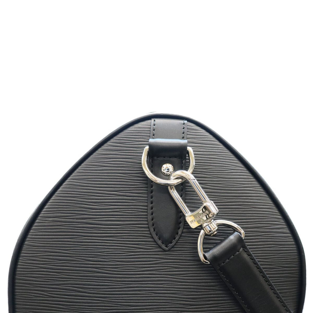 Louis Vuitton Epi Black LV Circle Keepall Bandouliere 45 Boston Bag — view 6
