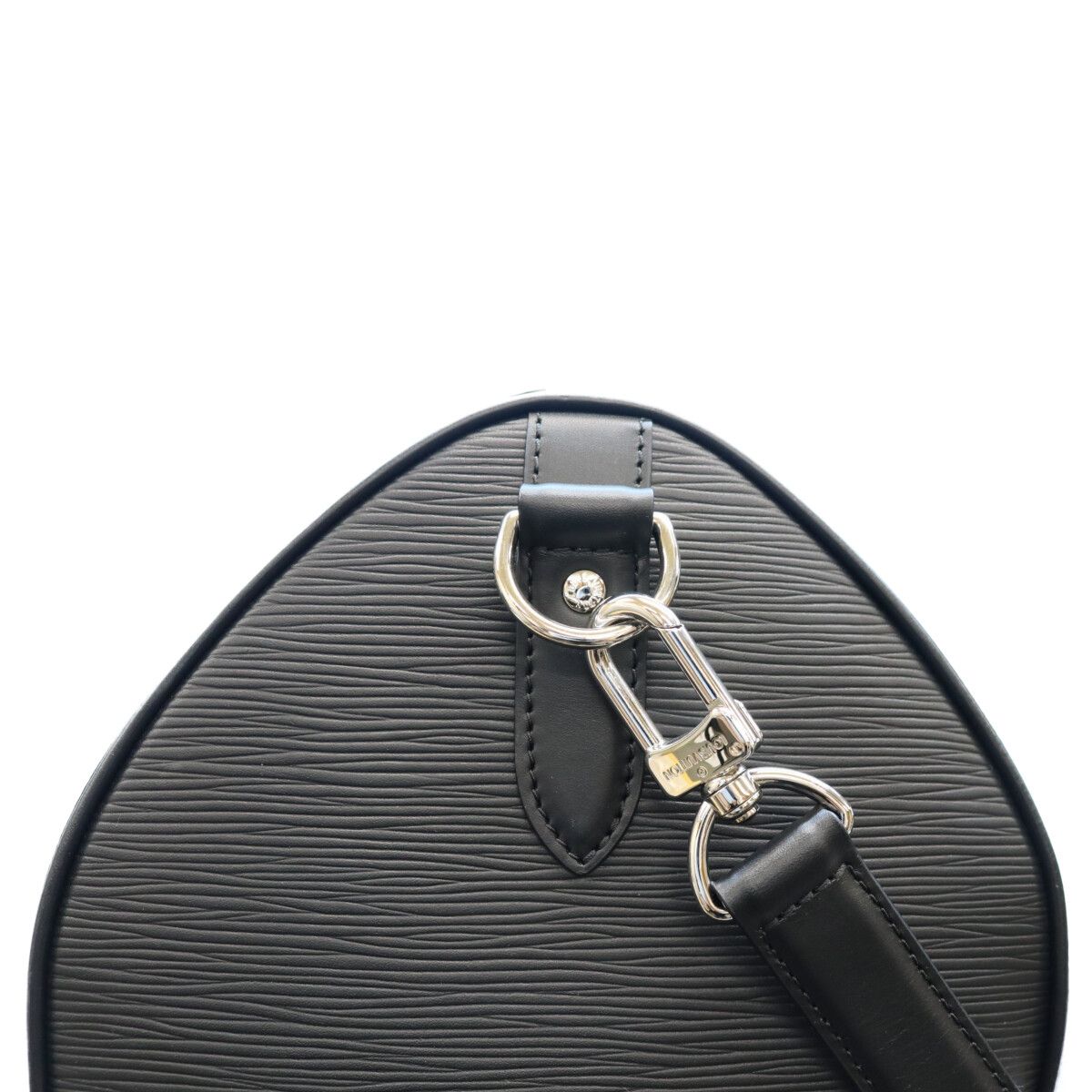 Louis Vuitton Epi Black LV Circle Keepall Bandouliere 45 Boston Bag — view 6