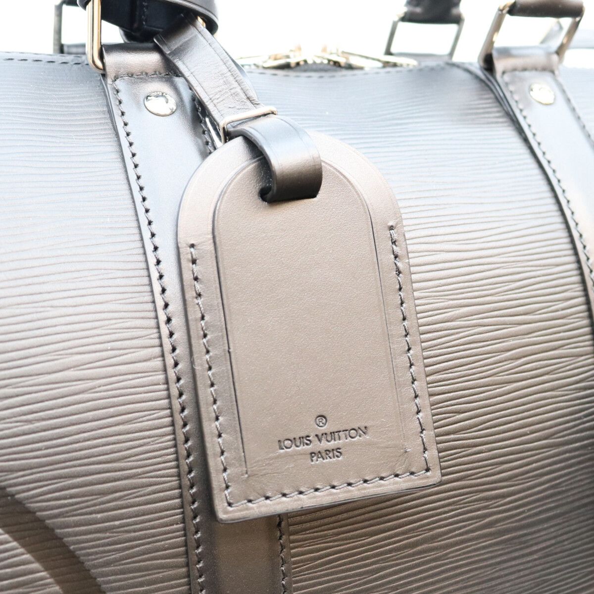 Louis Vuitton Epi Black LV Circle Keepall Bandouliere 45 Boston Bag — view 7