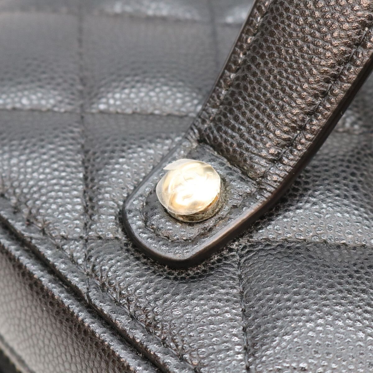 Chanel Black Timeless Classic Caviar Top Handle Vanity Handbag — view 6