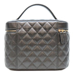 Chanel Black Timeless Classic Caviar Top Handle Vanity Handbag — view 3