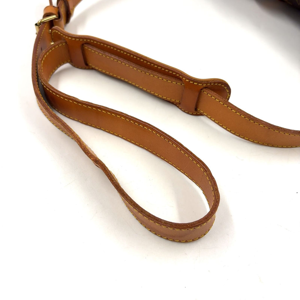 Louis Vuitton Saumur 35 Monogram Leather Brown Light Shoulder Bag Gold — view 6