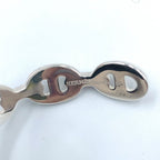 Hermes Chaine D'ancre Enchainee Silver Bangle Bracelet — view 4