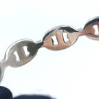 Hermes Chaine D'ancre Enchainee Silver Bangle Bracelet — view 5